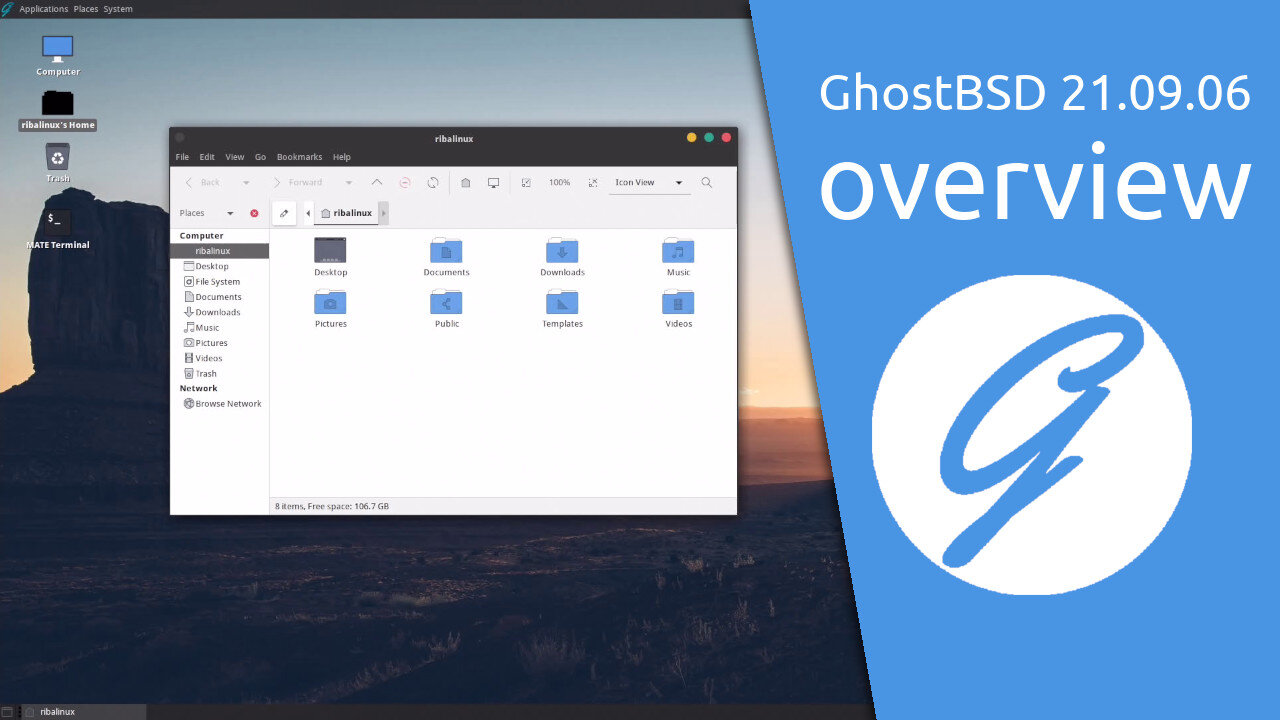 BSD overview | GhostBSD 21.09.06