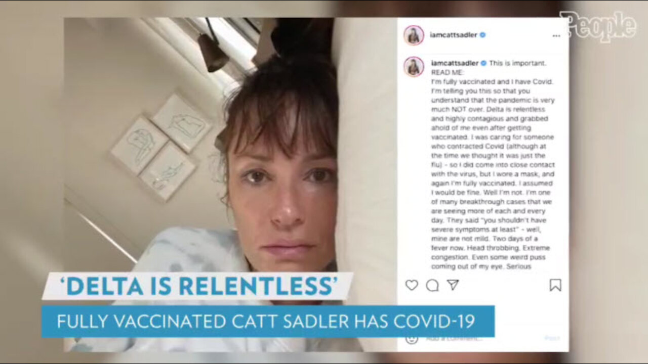 Fully vaccinated reporter gets sick with the "delta variant"