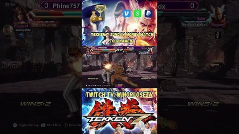 Tekken 7 PC Sunday Money Match Tournament #5 Losers 1/2 Phine757 vs Thaedx #shorts #tekken7