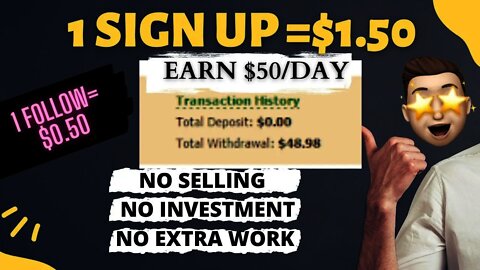 Make money online for free without any INVESTMENT |Earn $50/DAY #makemoneyonline