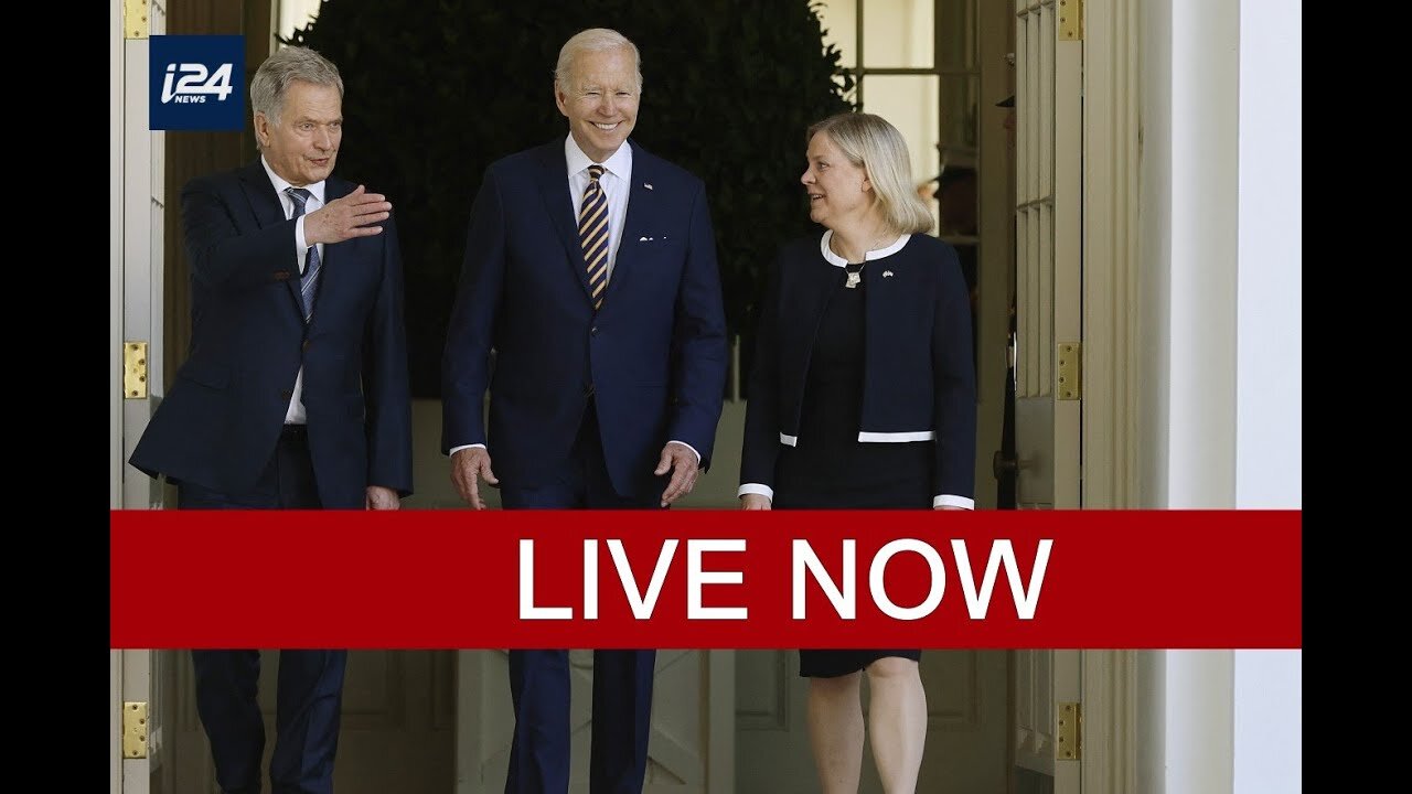 US President Biden, Swedish and Finnish leaders address the media after NATO bid