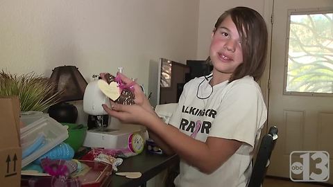 Red Cross honors 12-year-old girl who helps sick children in Las Vegas