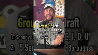 The GROUPS OF 5 DRAFT!! Which Picks Did We Miss?! #shorts