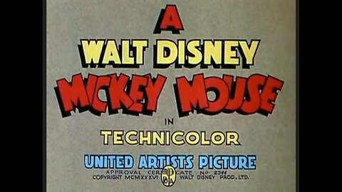 "Mickey's Elephant" (1936 Original Colorized Cartoon)