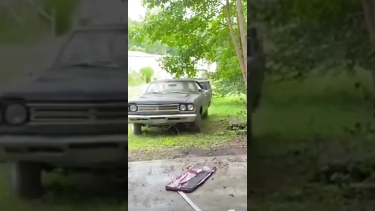 We found a 1969 Roadrunner in an old shop sitting for years