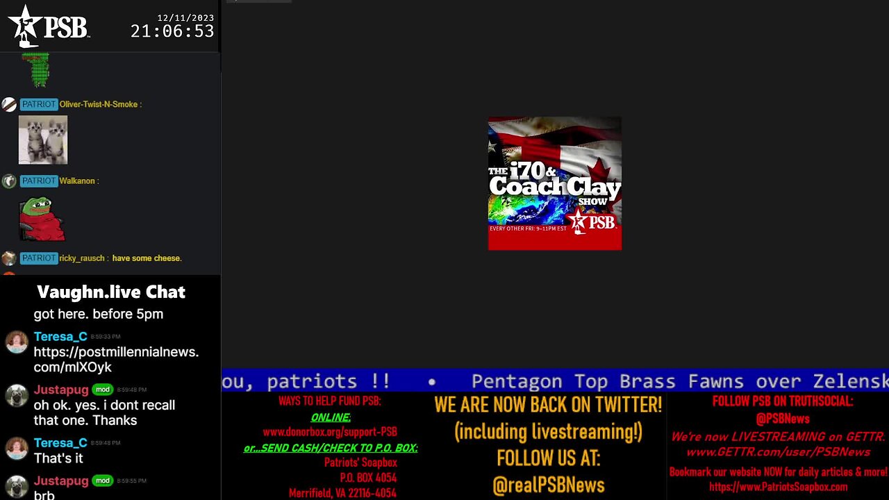 2023-12-11 21:00 EST - The i70 and Coach Clay Show: