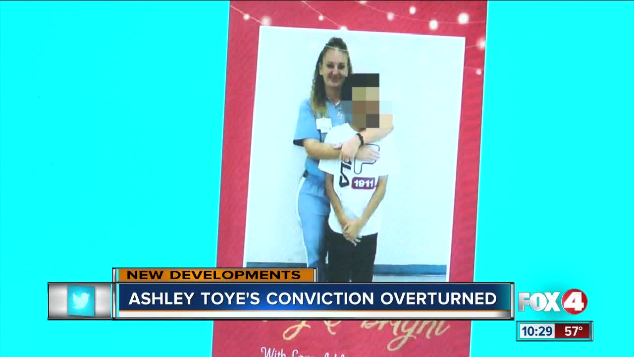 Ashley Toye's conviction overturned