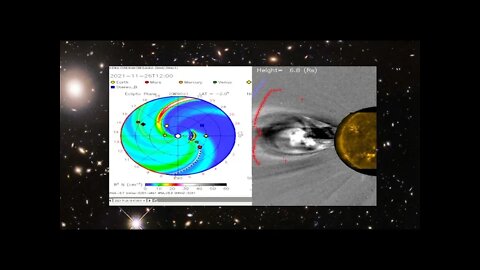 Solar flare moving toward Earth