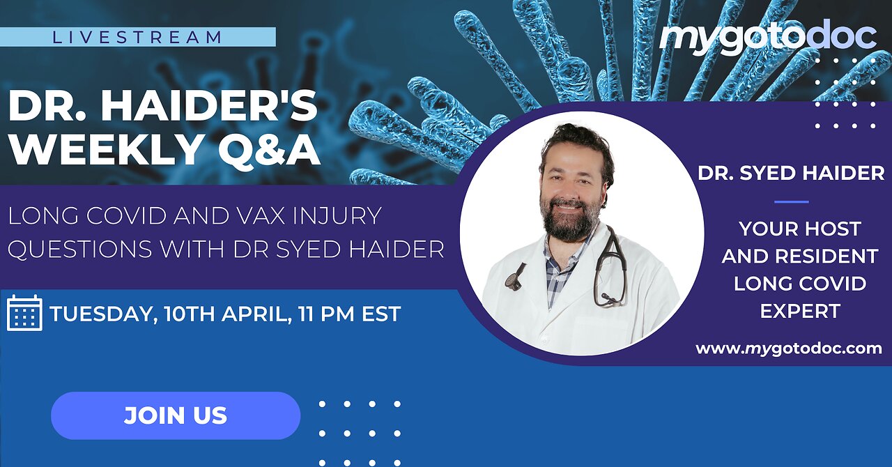 LIVE Q&A WITH DR. HAIDER