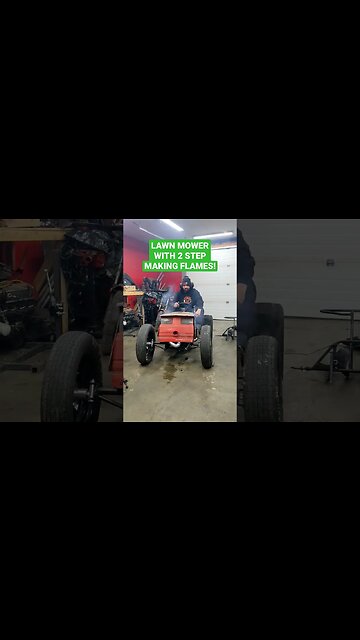 2 step on the lawn mower build. it's insane
