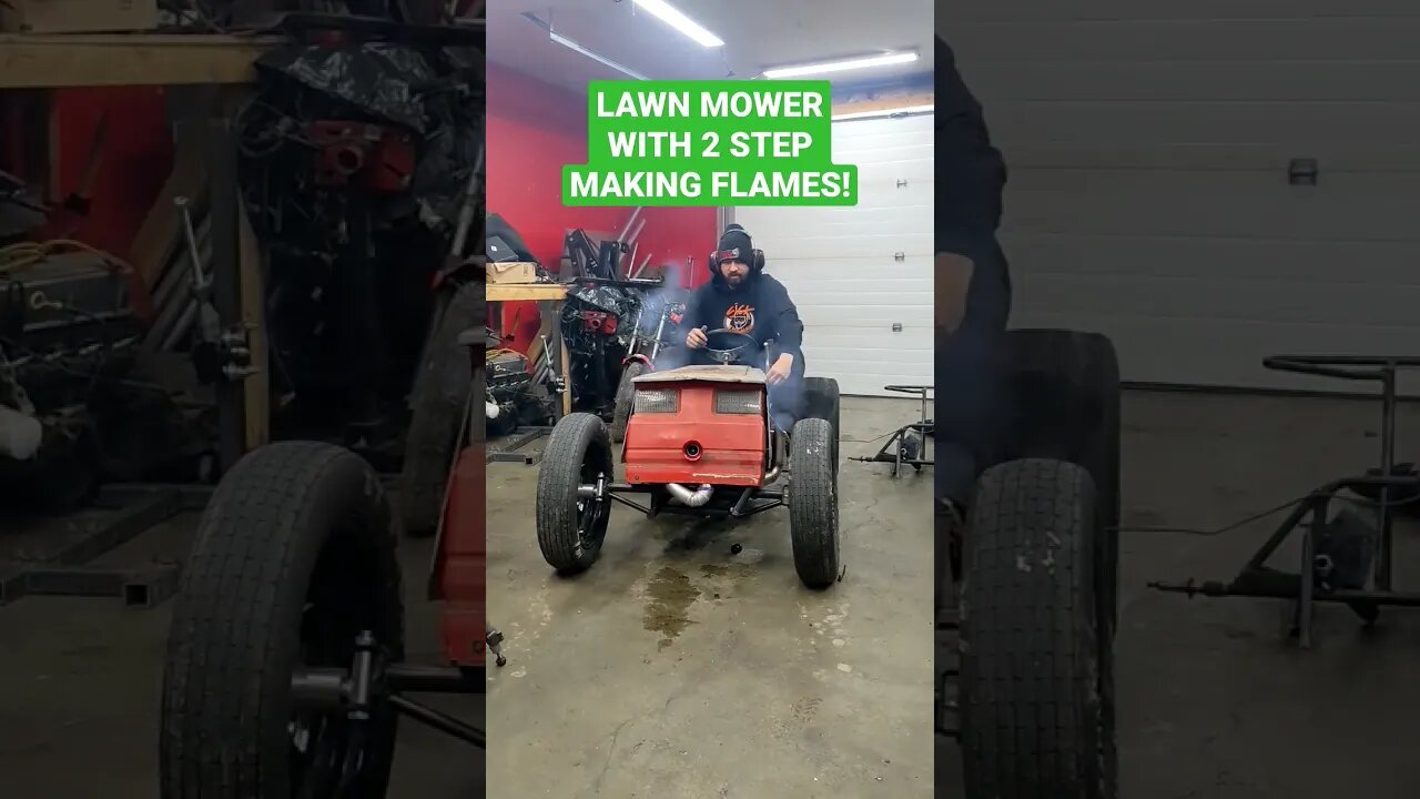 2 step on the lawn mower build. it's insane