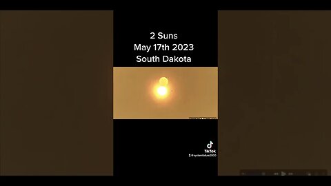 2 Suns in the sky’s over South Dakota May 17th 2023 #Suns #Strange #Dakota