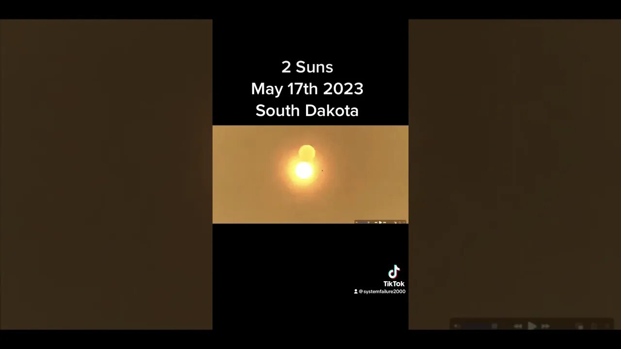 2 Suns in the sky’s over South Dakota May 17th 2023 #Suns #Strange #Dakota