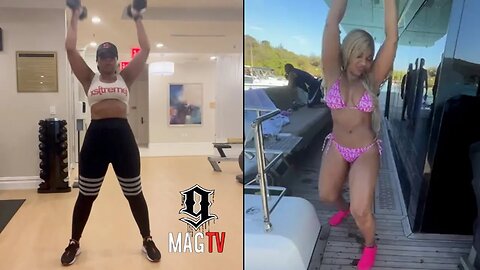 Ashanti Shows Off Her Extensive Caribbean Workout! 🏋🏾‍♀️