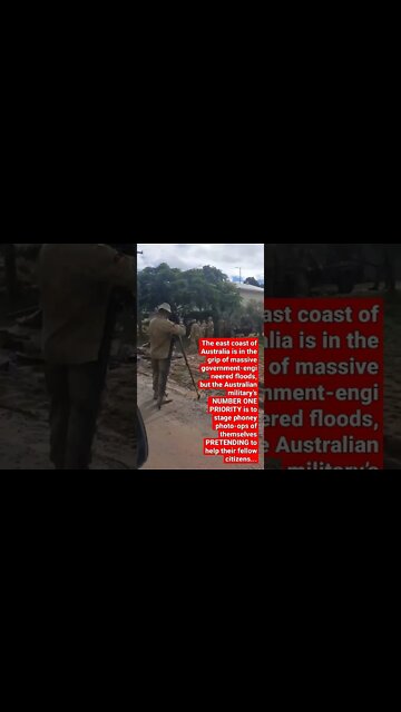 Aussie army doing fake photo-ops