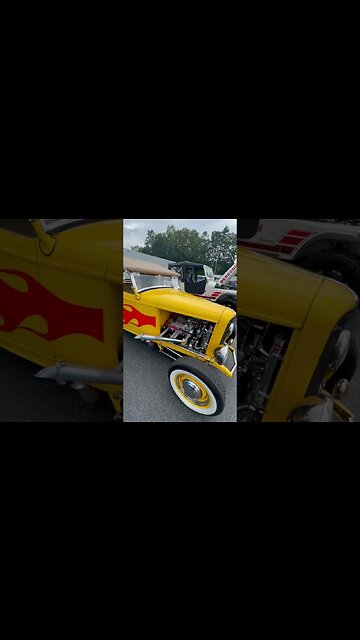 Flamed Deuce Roadster With a Chevy Mill