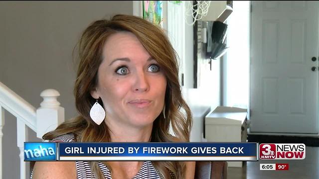 Girl Injured by Firework Plans Big Donation for Nebraska Medicine