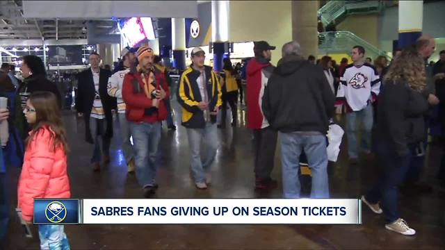 Sabres fans giving up on season tickets