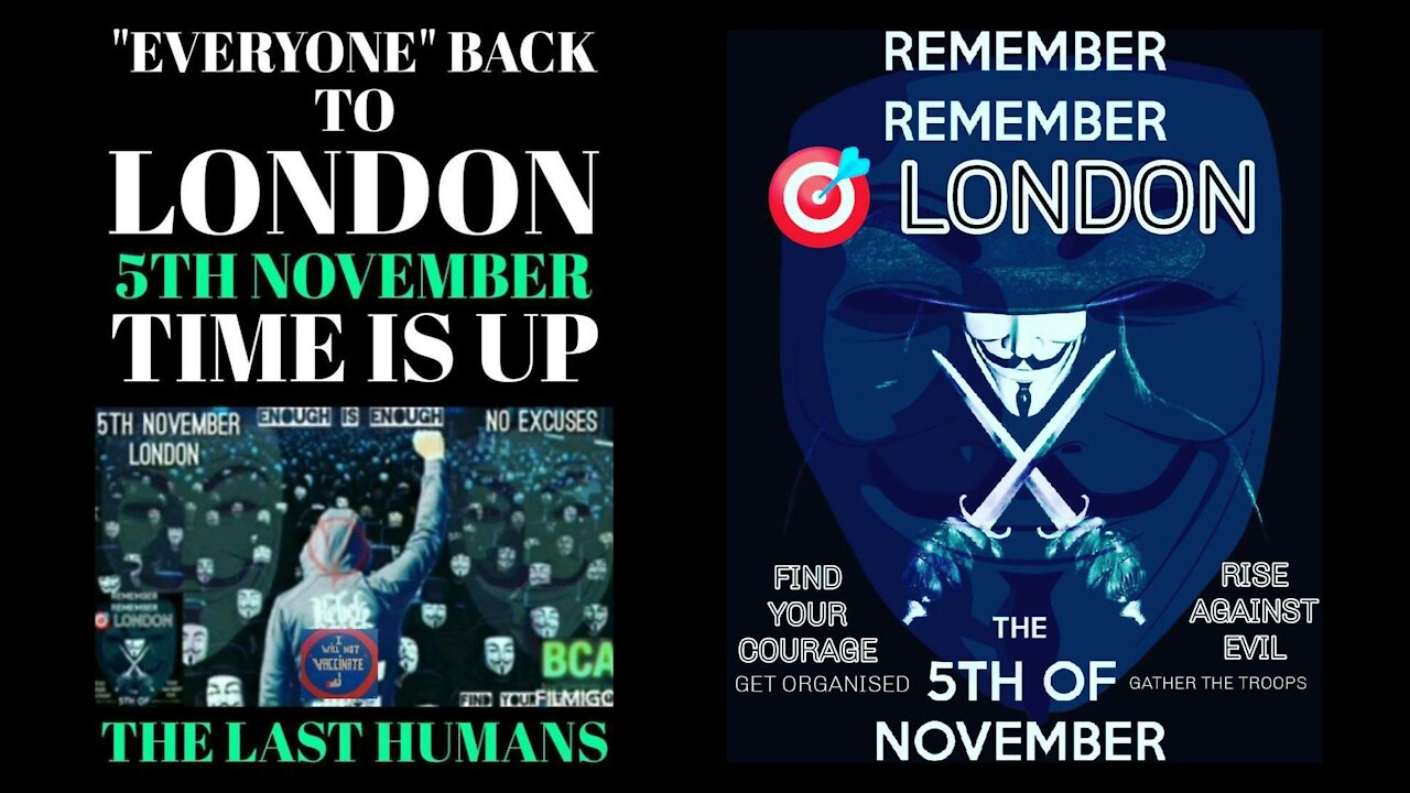 5th November 2021 London Houses of Parliament 'Million Masks' Freedom Protest