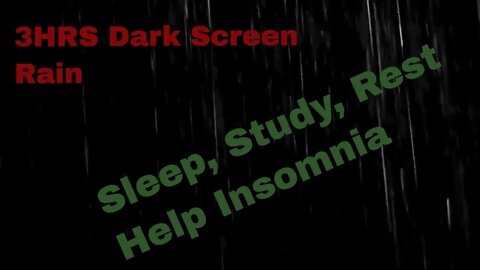 "Nurse Created".... 3 Hrs Of Soothing Rain W/ No Thunder. Insomnia Sleep Study Relax. The Original!