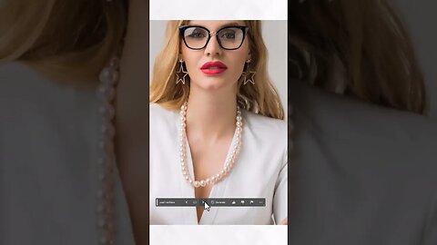 Photoshop beta generative fill Add necklace