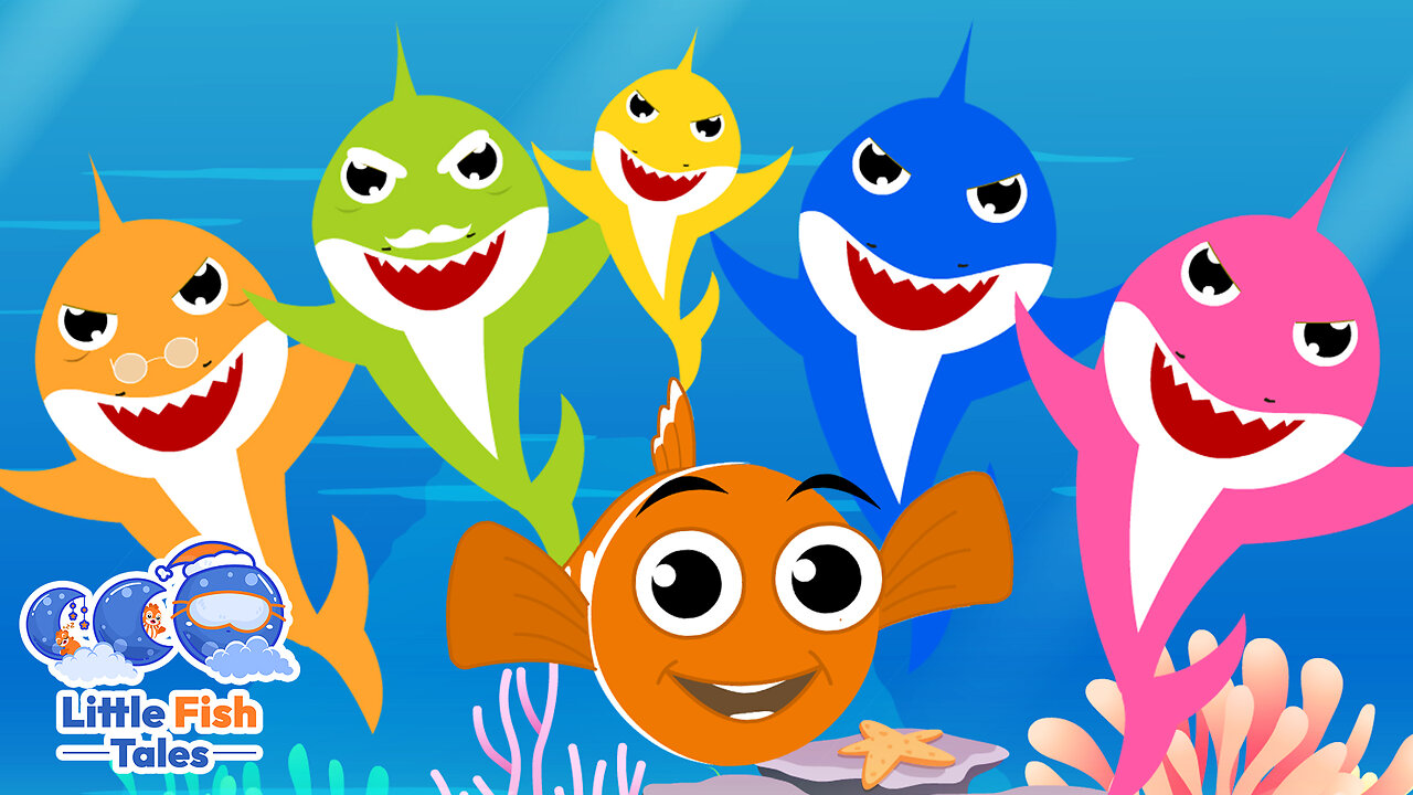 baby shark doo doo doo song | Little Fish Tales | #babyshark #fish