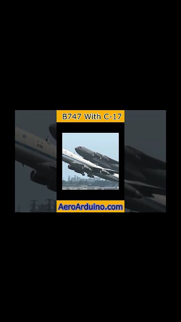 Unbelievable B747 Carrying Huge C17 #Aviation #Flying #AeroArduino