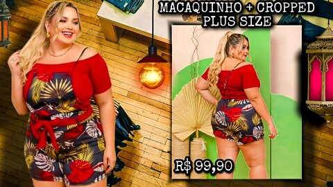 ✔️ MACAQUINHO E CROPPED PLUS SIZE FEMININO