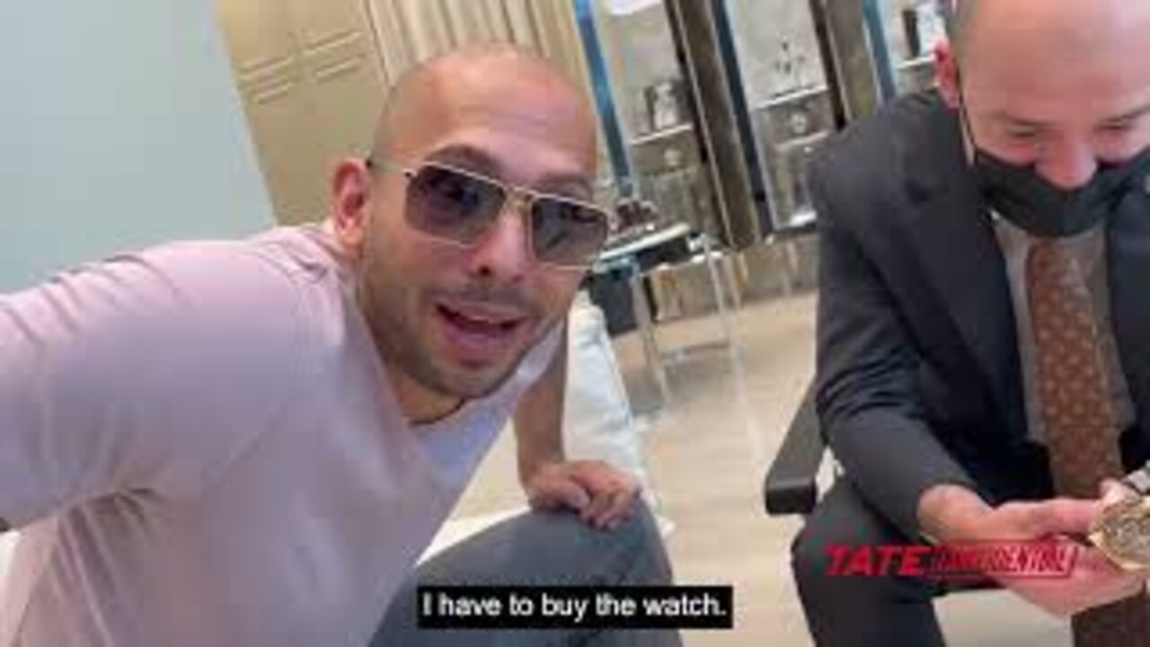 Andrew Tate buys a BUGATTI watch *deleted footage*