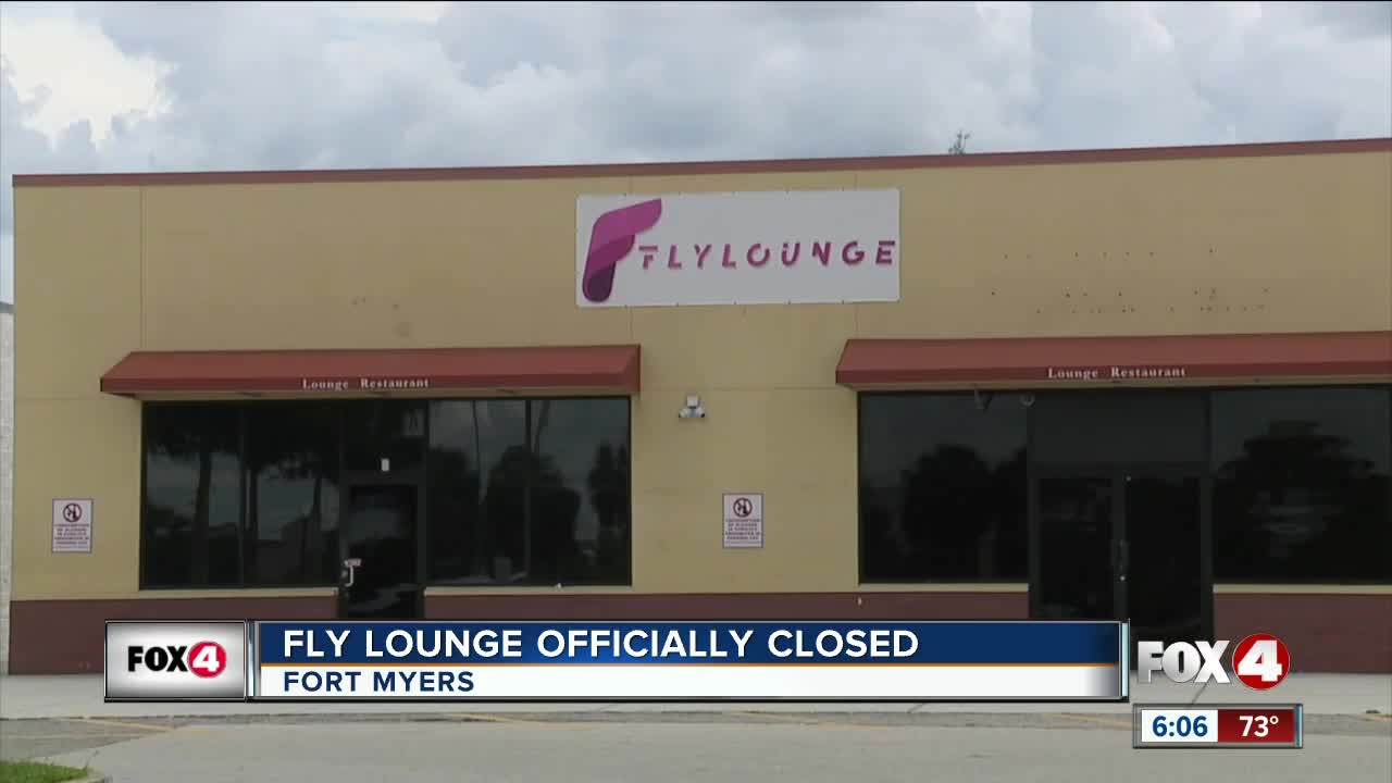 Fly Lounge closed its door