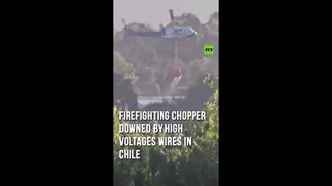 Firefighting chopper downed by high-voltage wires in Chile A Bell 205 helicopter