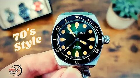 🇩🇪 Heinrich Taucher 1 German Retro Diver 🤿 Microbrand Honest Watch Review #HWR