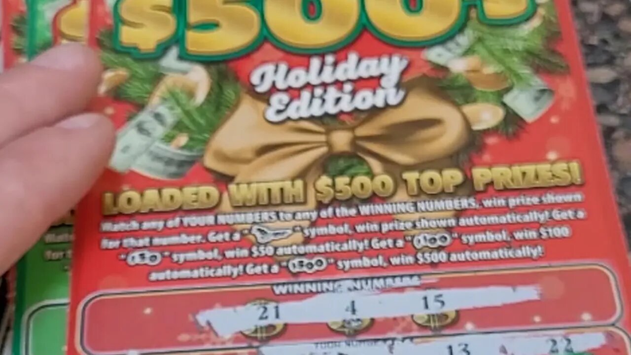 Christmas Scratch Off Lottery Ticket Winner!!
