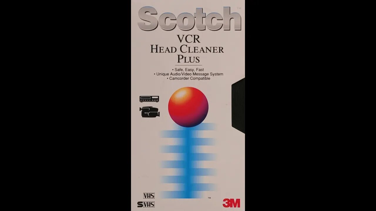 1993 Scotch Head Cleaner Plus VHS Tape