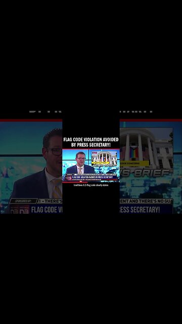 FLAG CODE VIOLATION AVOIDED BY PRESS SECRETARY!