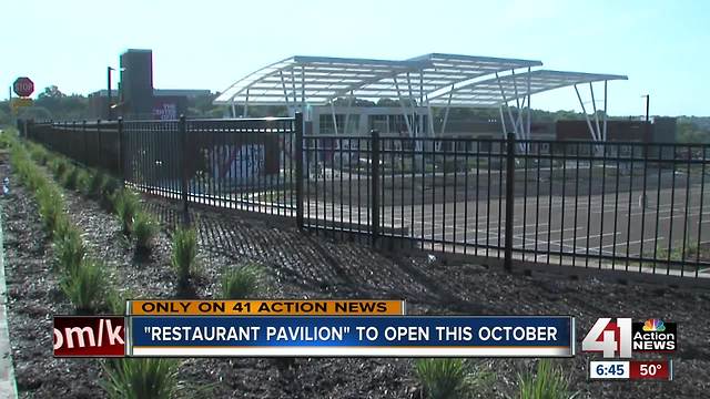 'Restaurant pavilion' to open in October