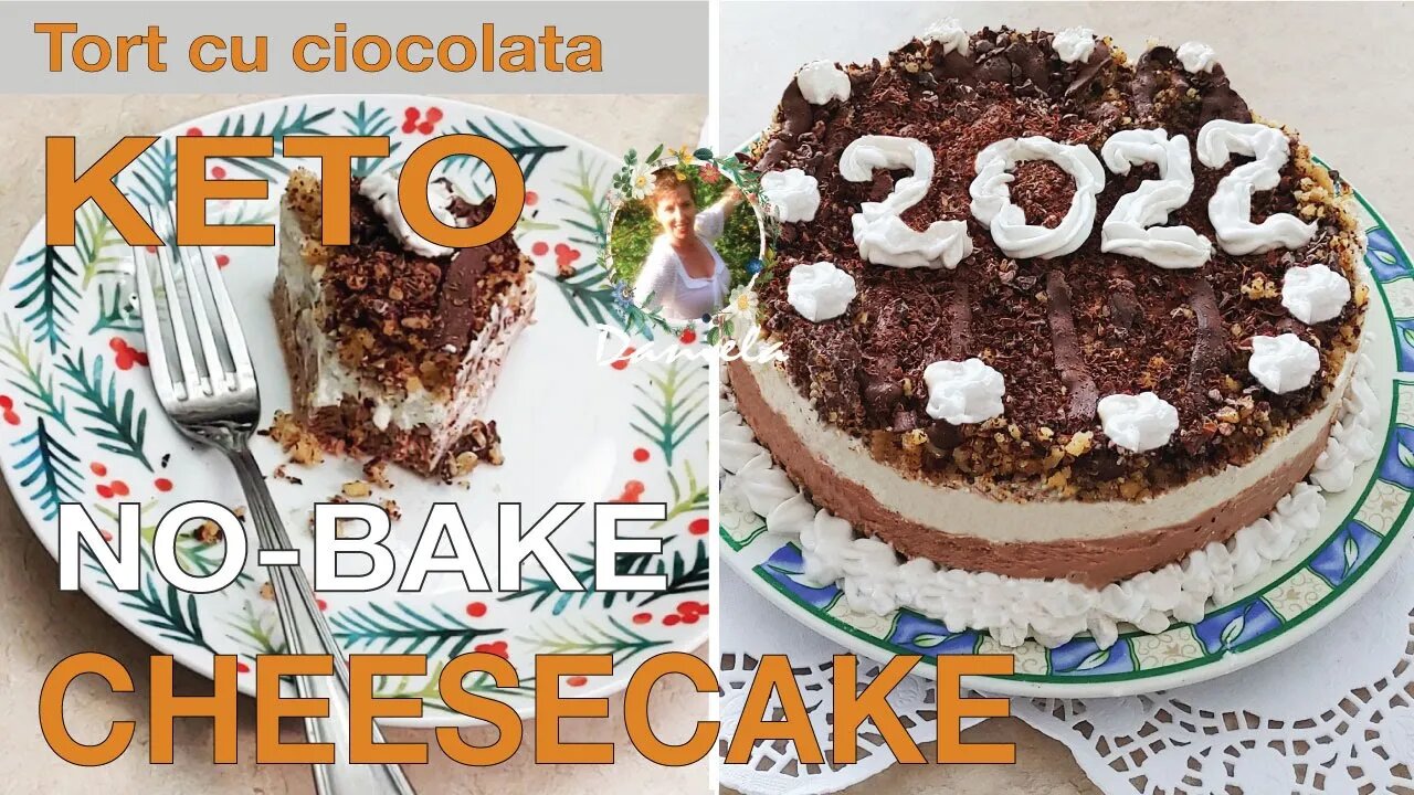 Chocolate Cheesecake Keto, quick, no bake, no flour, rich and creamy, and SUGAR FREE in few minutes!