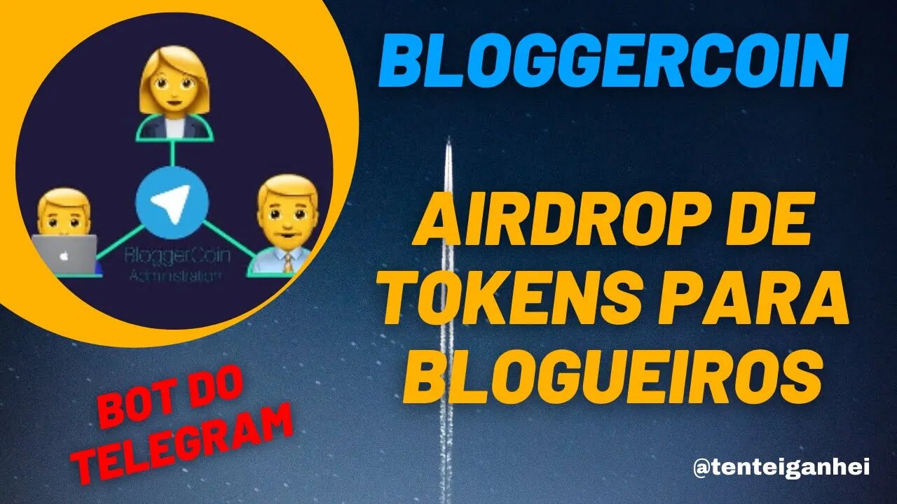 BLOGGERCOIN - Novo AIRDROP | Ganhe com o Bot do Telegram - APROVEITE