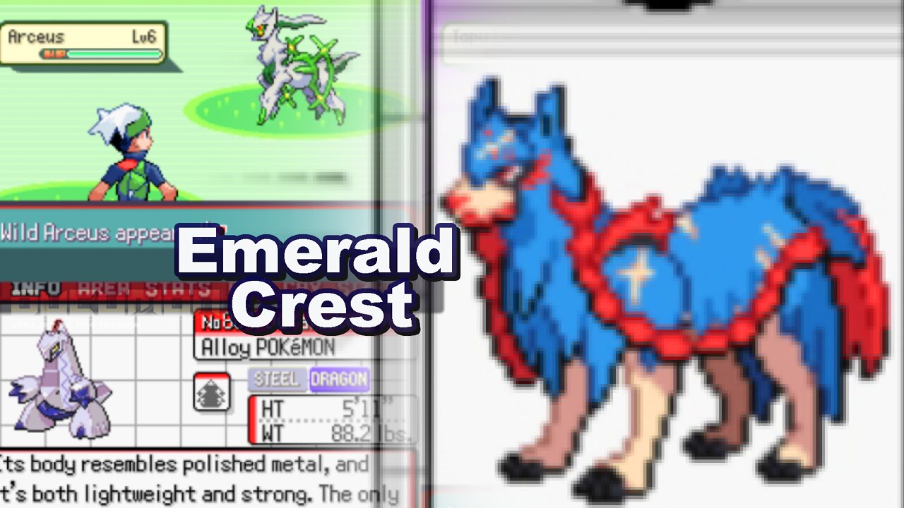 Pokemon Emerald Crest - GBA Hack ROM has Randomizer mode, Chaos mode, Nuzlocke mode, Mirror mode etc