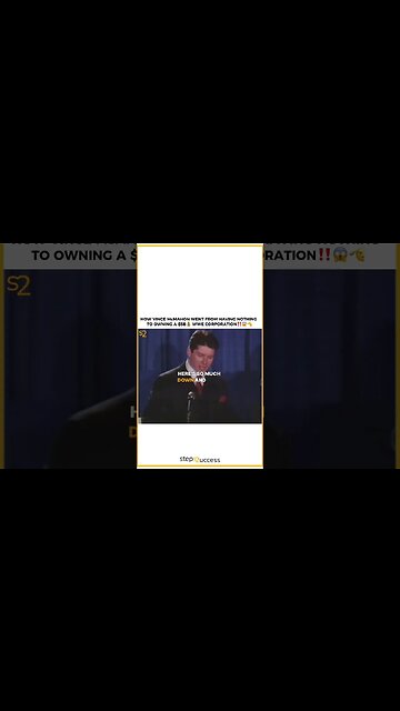 It’s a good story if you can hear it 😂 Bet on YOURSELF #vincemcmahon #shorts #wwe