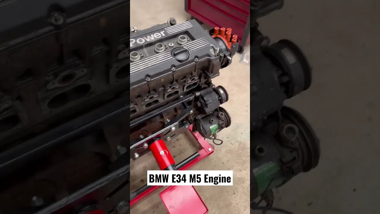 BMW E34 M5 S38B36 Engine #bmw #bmwm5 #bmwe34 #cars #diy #automotive #engine #mechanic #restoration