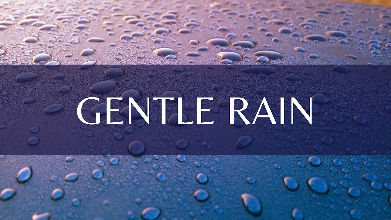 Relaxing gentle rain sounds for sleeping, studying, meditation