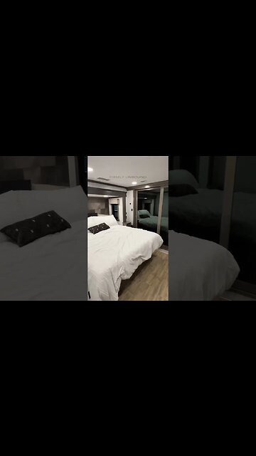 WOW! Huge luxury fifth wheel RV with a 14ft garage connected to the living room! Riverstone 45BATH