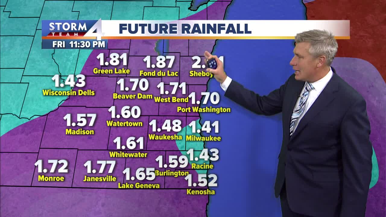 Light showers Wednesday morning