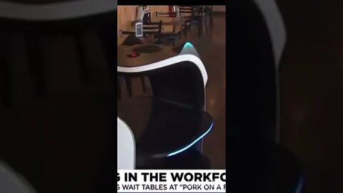 Robot Waiters Taking Over the Workplace #shorts #robot #robotics #waitress #robots