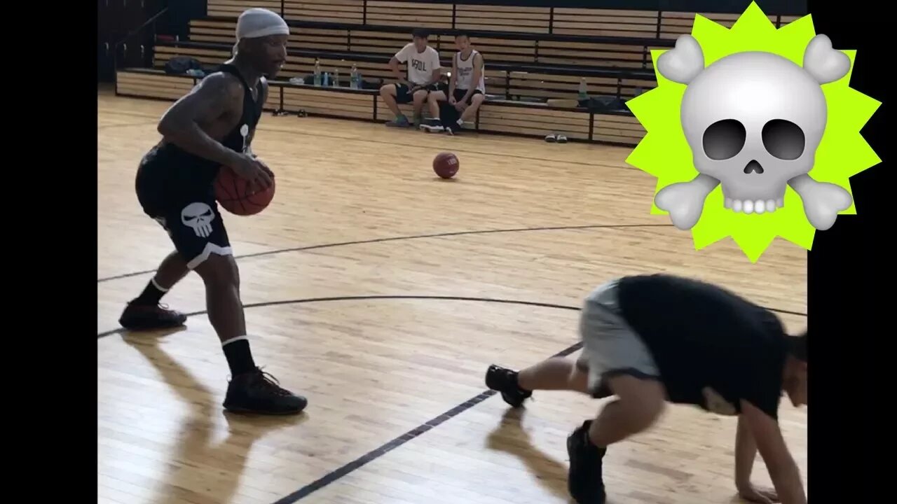 Bone Collector Ankle Breakers in Slow Motion vs Young Chinese Athletes Day 4