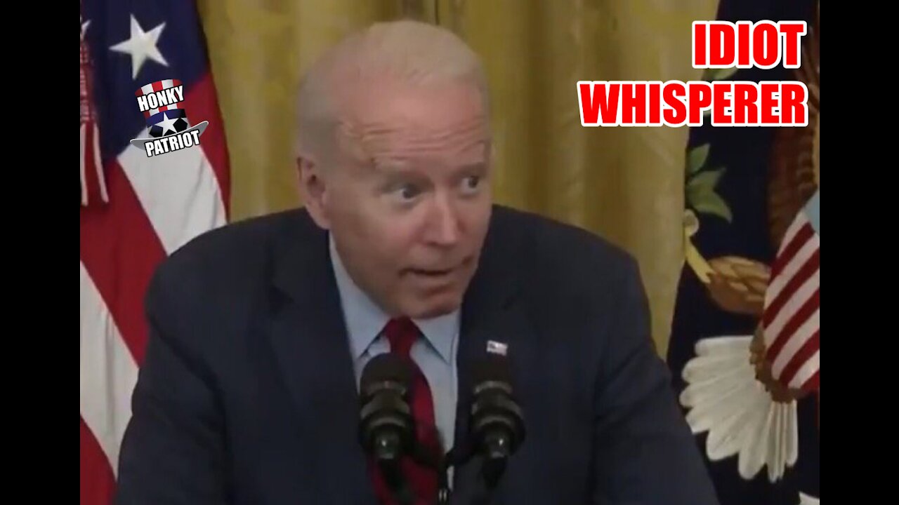 JOE BIDEN WITH CREEPY WHISPERS AT INFRASTRUCTURE DEAL PRESSER !