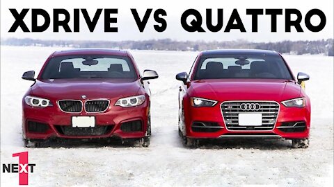 Audi Quattro vs BMW xDrive in Snow