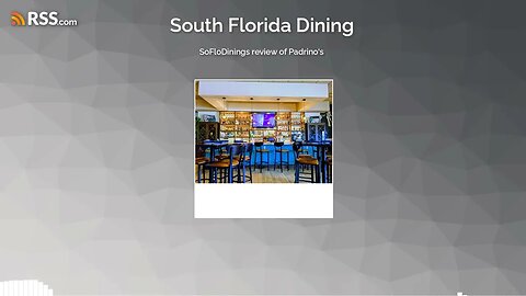 SoFloDinings review of Padrino's