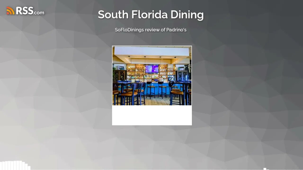 SoFloDinings review of Padrino's